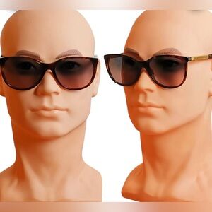 Rolex Authentic and Rare Tortoise Shell Sunglasses engraved gold plated crown